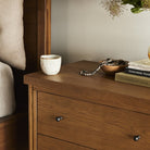 Four Hands Roark Nightstand in a modern neutral bedroom