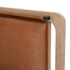 Close up of Four Hands Rosedale Bed Bed in Chaps Sand on a white background
