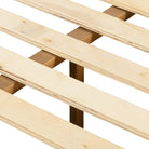 Close up of slats of Four Hands Rosedale Bed in Knoll Natural on a white background
