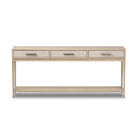 Four Hands Rosenell Console Table - 78" in Natural Oak Solid on a white background at Addison West