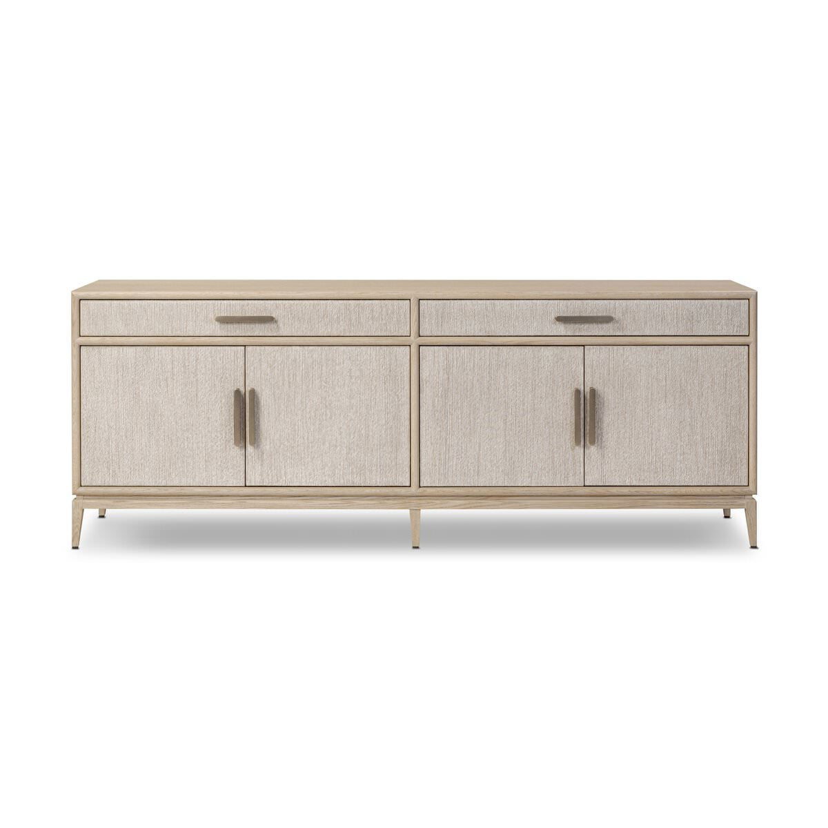 Four Hands Rosenell Sideboard in Natural Paper Cord on a white background at Addison West