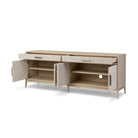 Four Hands Rosenell Sideboard in Natural Paper Cord on a white background at Addison West