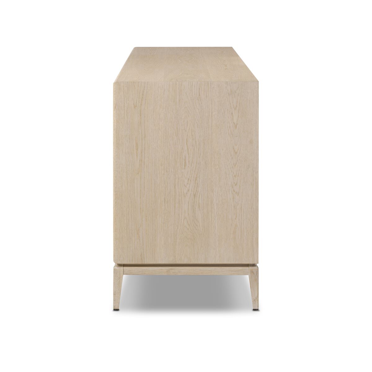 Side of Four Hands Rosenell Sideboard in Natural Paper Cord on a white background at Addison West