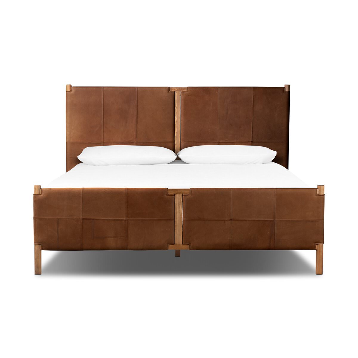 Four Hands Salado Bed in Heirloom Sienna on a white background at Addison West