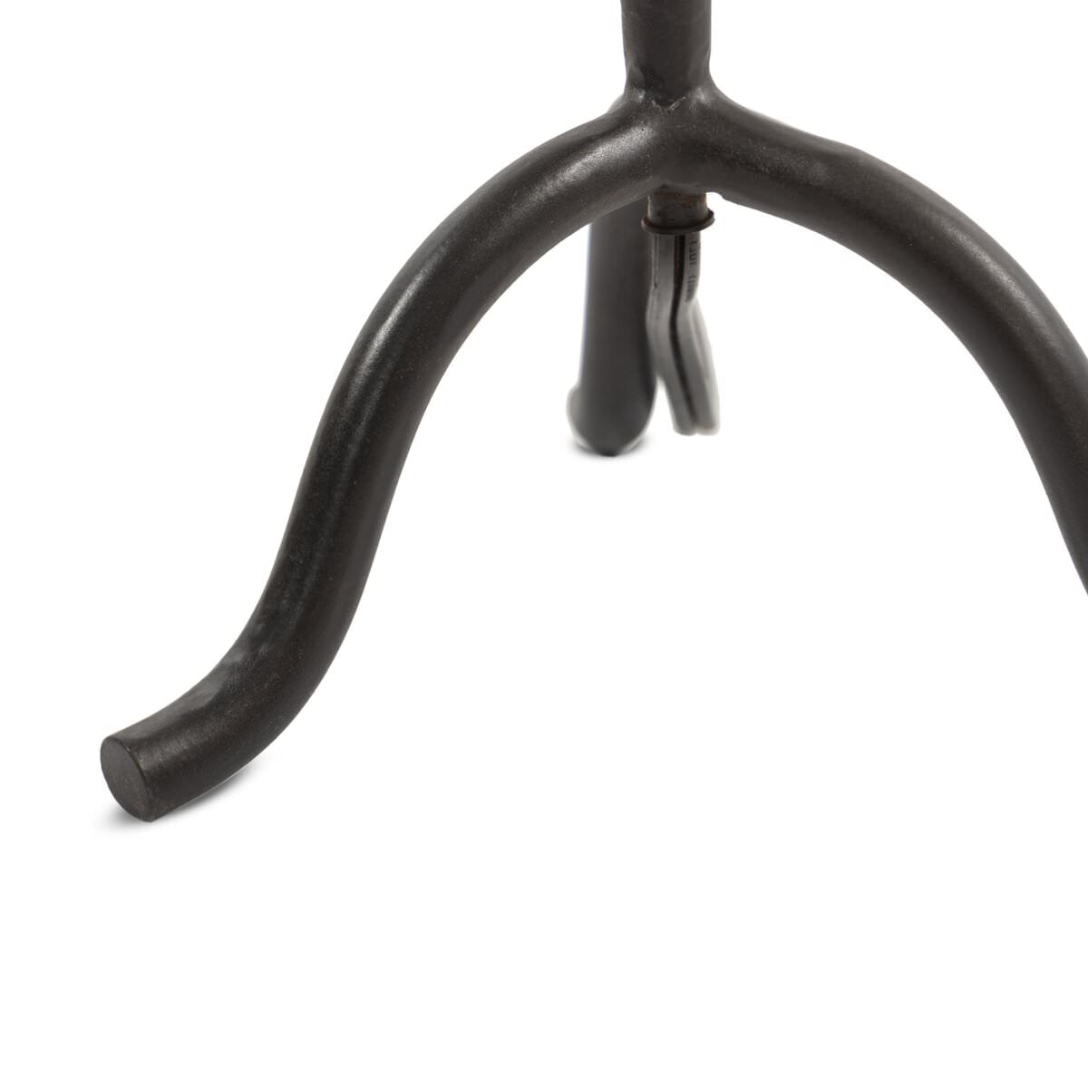 Close up of Four Hands Selby Table Lamp in Black Wrought Iron on a white background at Addison West