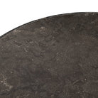 Close up of Four Hands Skye Round Dining Table 42" in Bluestone on a white background at Addison West