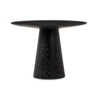 Four Hands Skye Round Dining Table 42" in Bluestone on a white background at Addison West