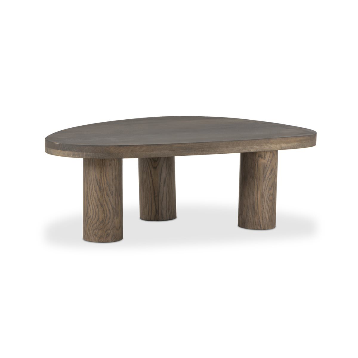 Four Hands Small Zion Nesting Coffee Table in Grey Tobacco Oak on a white background at Addison West