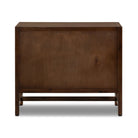Back of Four Hands Sullivan Nightstand in Saddle Tan Veneer on a white backgroud