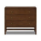 Four Hands Sullivan Nightstand in Saddle Tan Veneer on a white backgroud