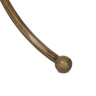 Close up of Four Hands Sylas End Table in Fossil Marble on a white background at Addison West