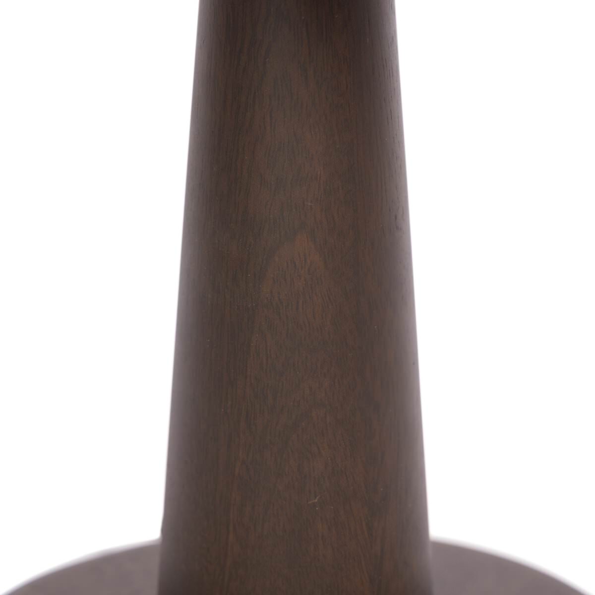 Close up of Four Hands Tennon Table Lamp in Russet Mango on a white background at Addison West