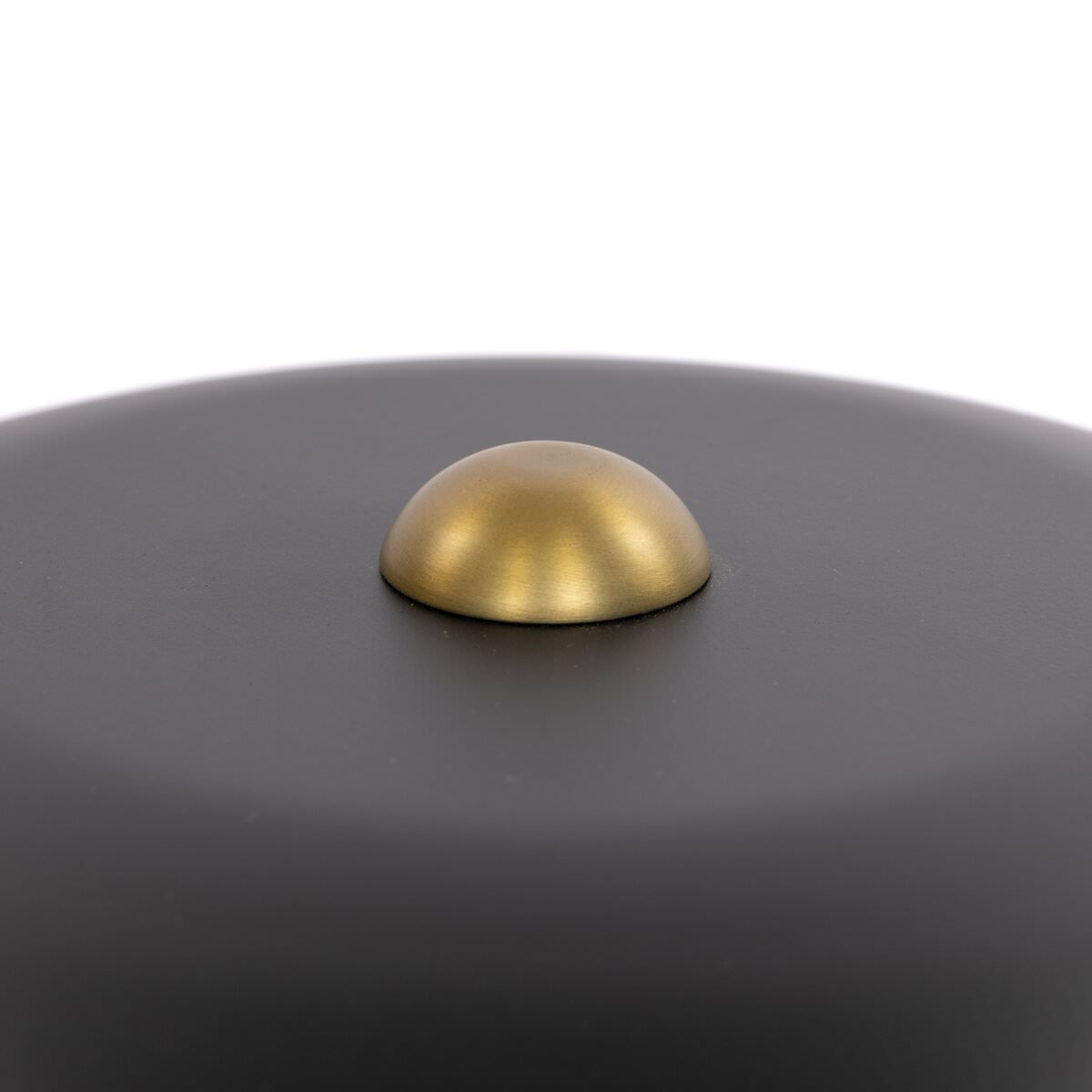 Close up of Four Hands Tennon Table Lamp in Russet Mango on a white background at Addison West