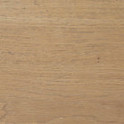 Close up of Four Hands Tula Writing Desk in Worn Oak Veneer on a white background at Addison West
