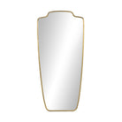 Four Hands Vault Mirror in Antique Brass on a white background at Addison West