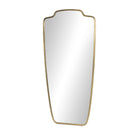 Four Hands Vault Mirror in Antique Brass on a white background at Addison West