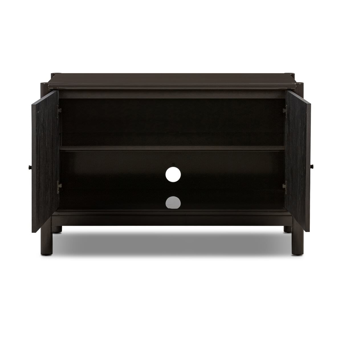 Four Hands Vinco Sideboard in Black Onyx Lacquer on a white background at Addison West