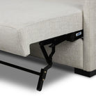 Close up of Four Hands Wickham 2-Piece Sleeper Sectional in Alameda Snow on a white background at Addison West