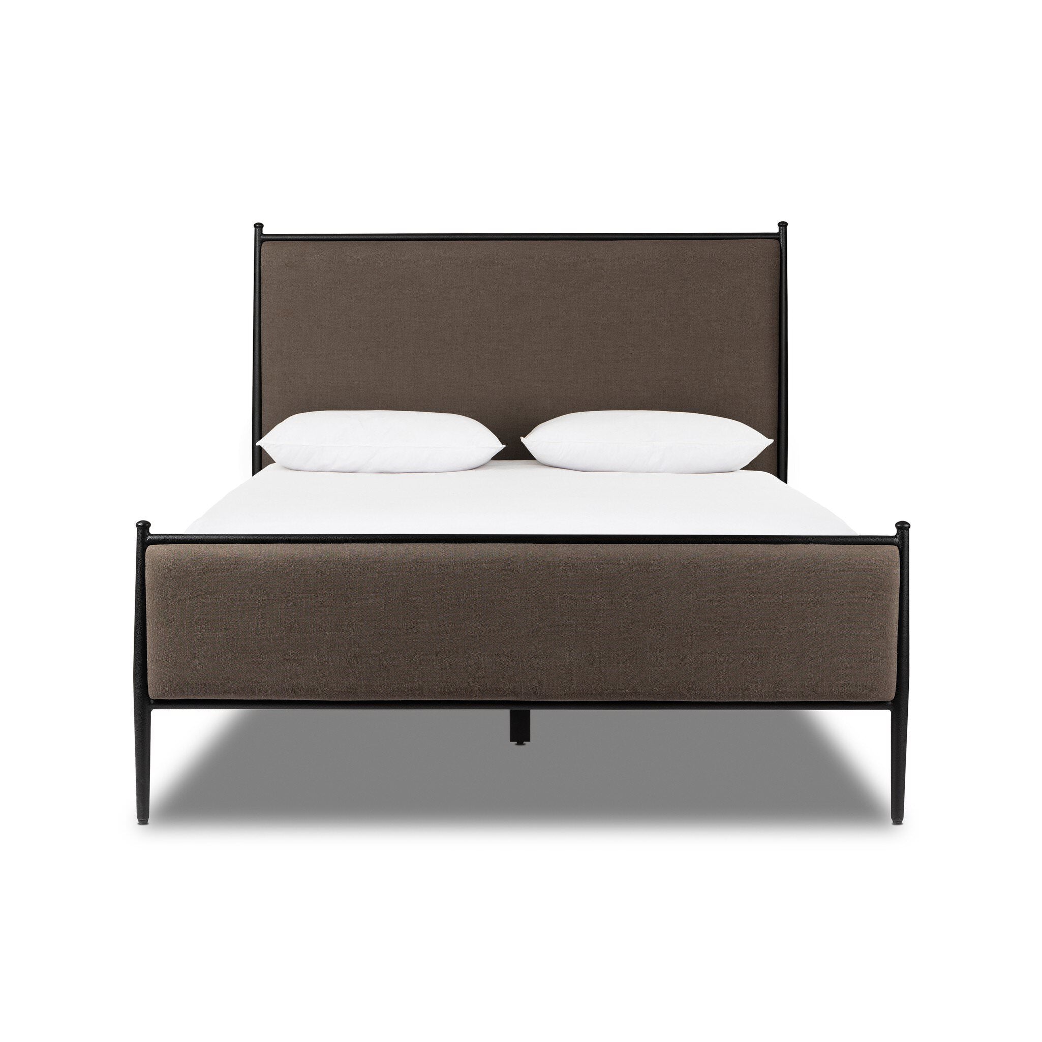 Four Hands Xander Bed Queen in Savoy Coffee, King on white background at Addison West.