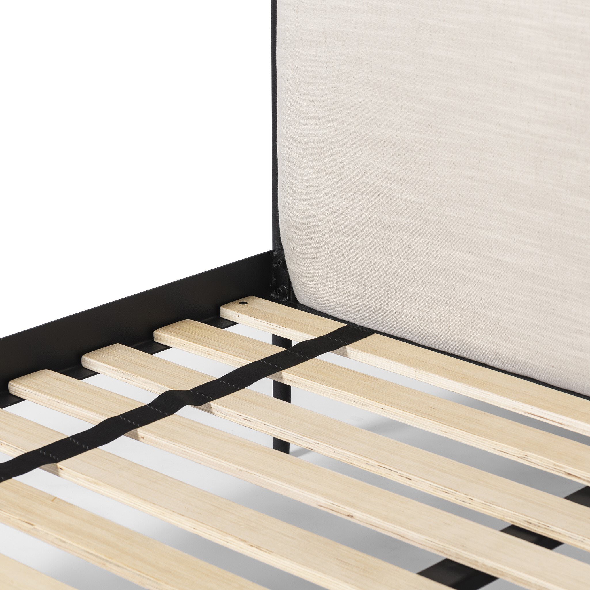 Four Hands Xander Bed in Savoy Parchment on white background at Addison West.