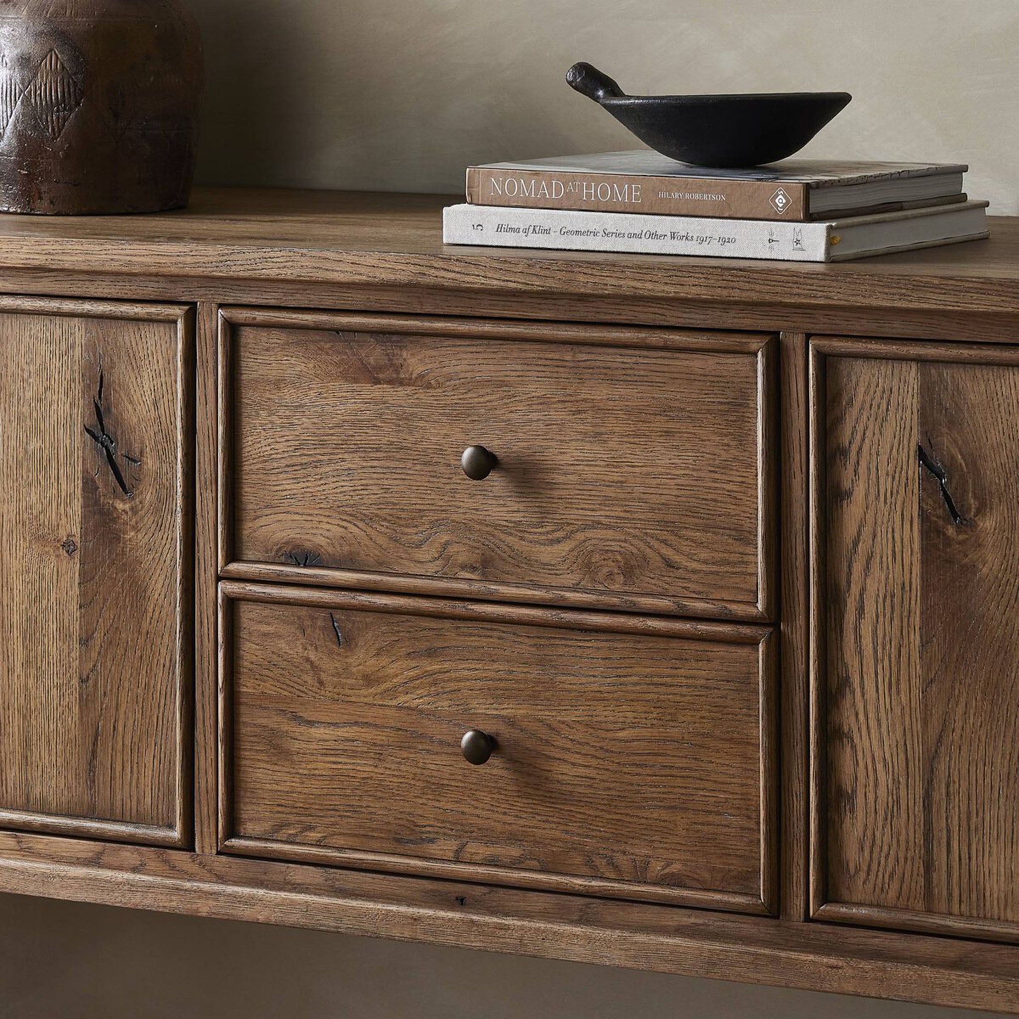 Four Hands + Amber Lewis Bari Sideboard in Weathered Oak Veneer - Addison West