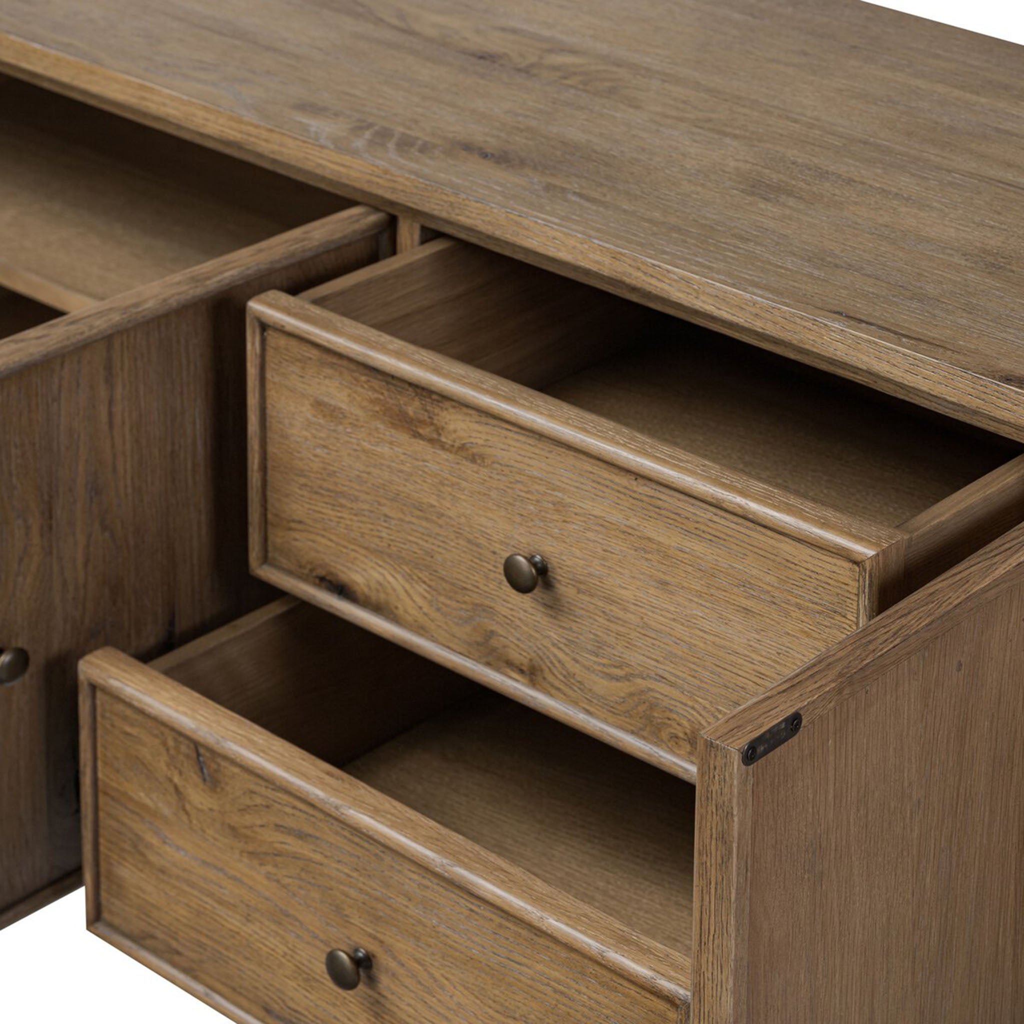 Four Hands + Amber Lewis Bari Sideboard in Weathered Oak Veneer - Addison West