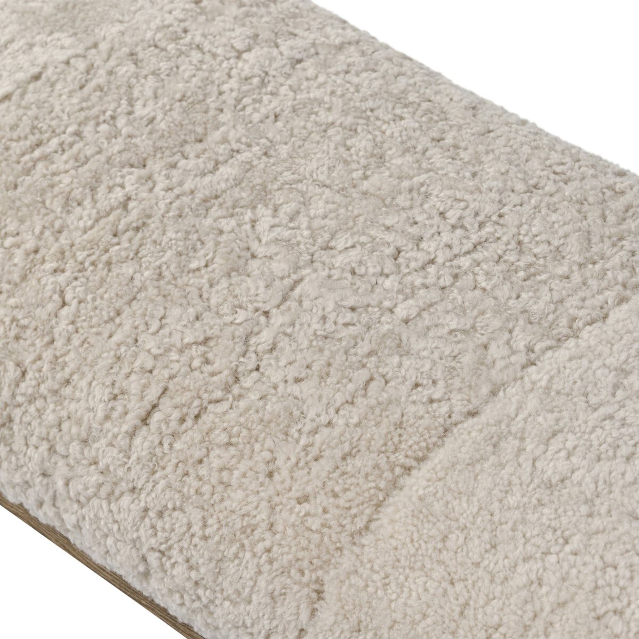 Four Hands + Amber Lewis Demi Accent Bench in Beige Shearling - Addison West