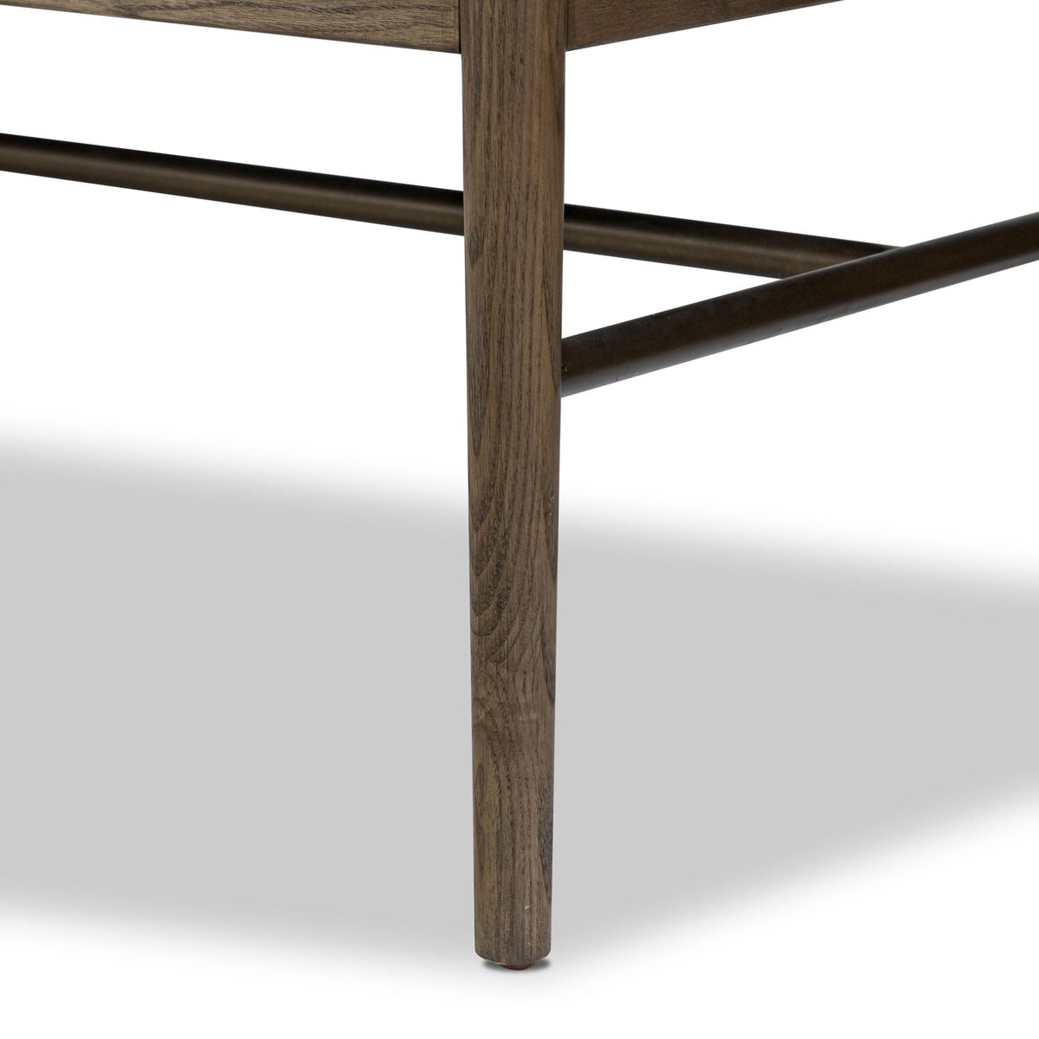 Four Hands + Amber Lewis Demi Accent Bench in Beige Shearling - Addison West