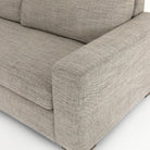 Close up of Four Hands Boone Small 3-Piece Sectional in Thames Coal on a white background