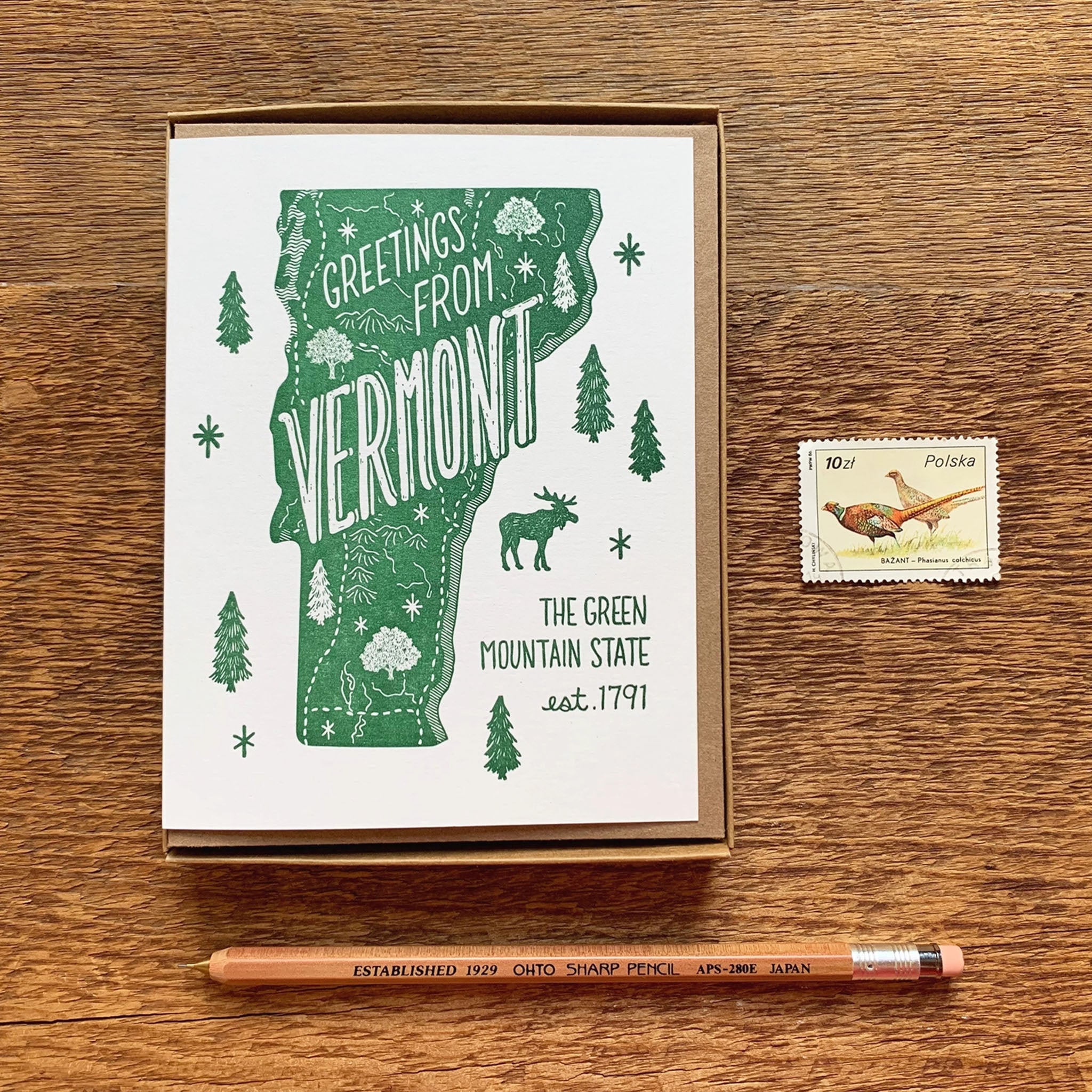 Greetings From Vermont Greeting Card - Addison West