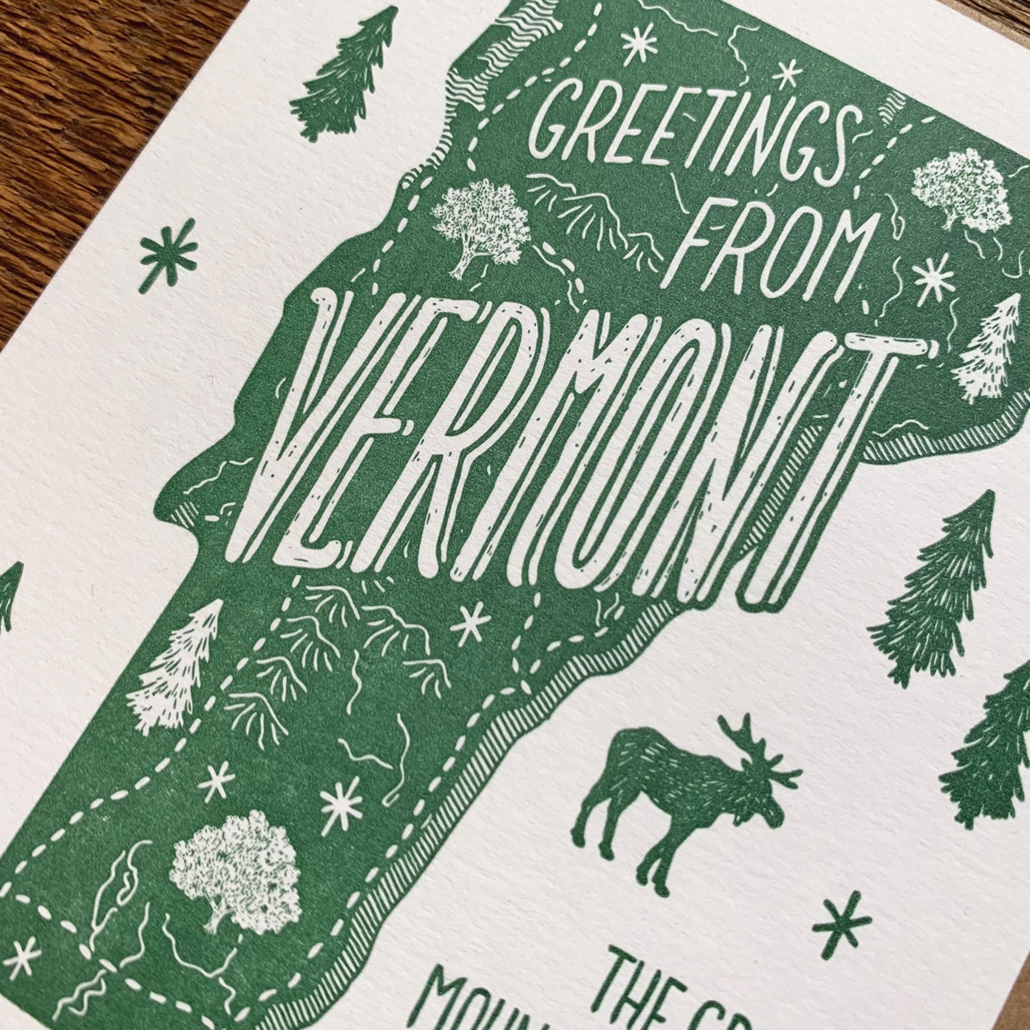 Greetings From Vermont Greeting Card - Addison West