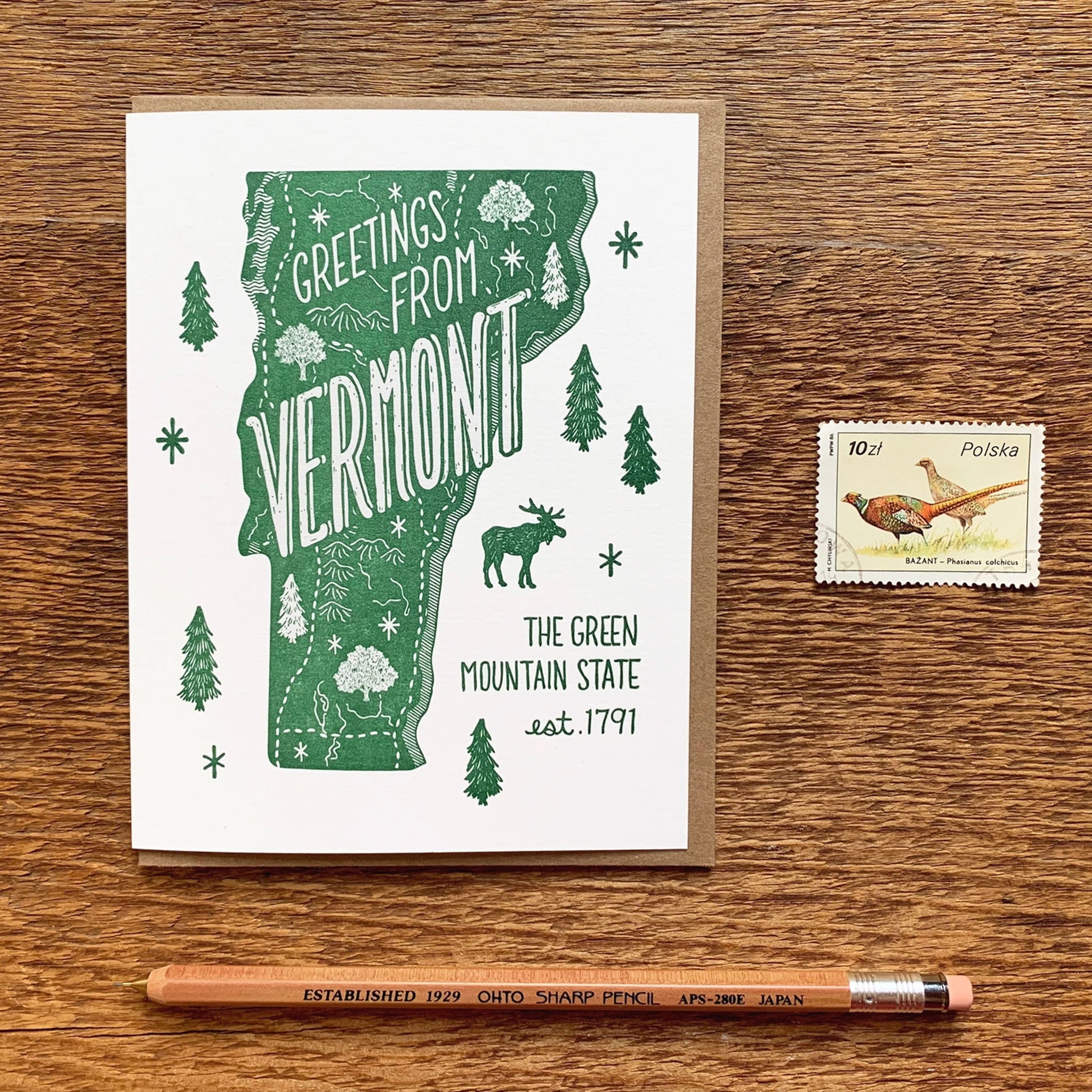 Greetings From Vermont Greeting Card - Addison West