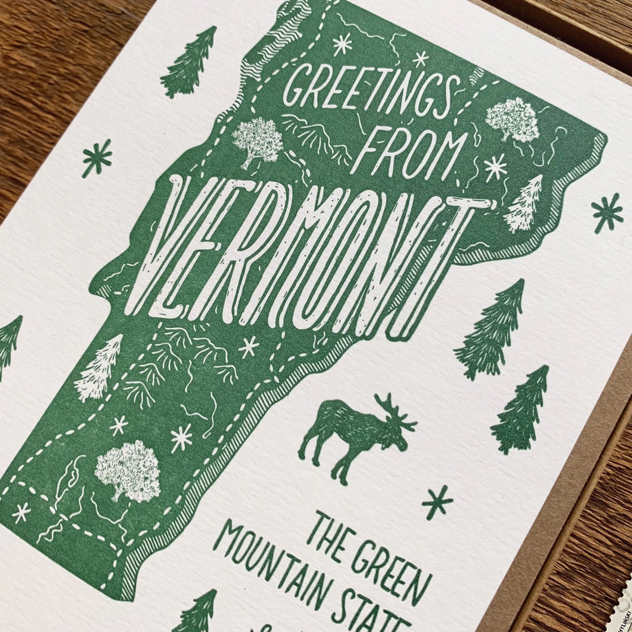 Greetings From Vermont Greeting Card - Addison West