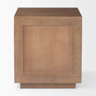 Grier Medium Brown Wood with Cane Accent Table on a white background