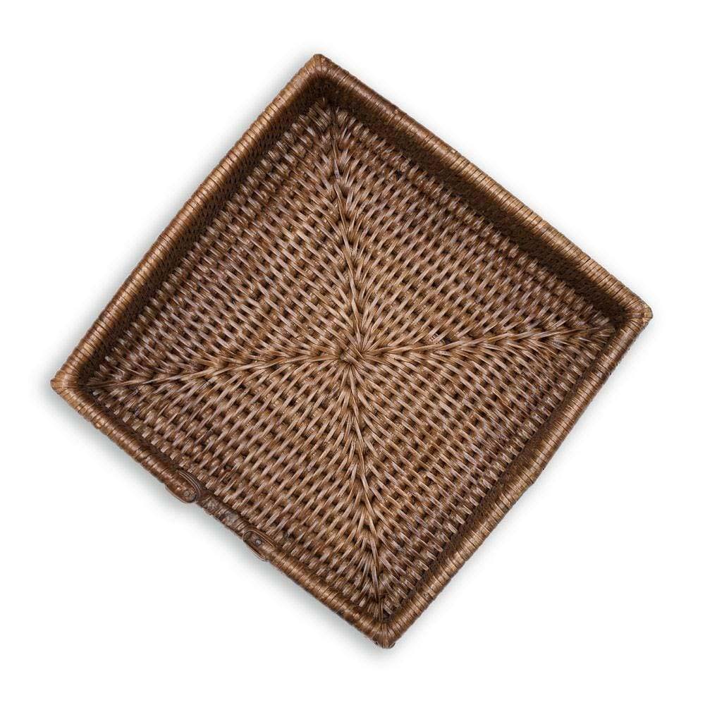 Rattan Lunch Napkin Holder in Dark Wash - Addison West