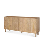 Heera Light Brown Diamond with Shelf Motif Sideboard on a white background