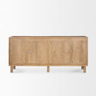 Heera Light Brown Diamond with Shelf Motif Sideboard on a white background