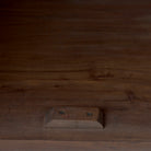 Close up of Hemlock Brown Wood Sideboard