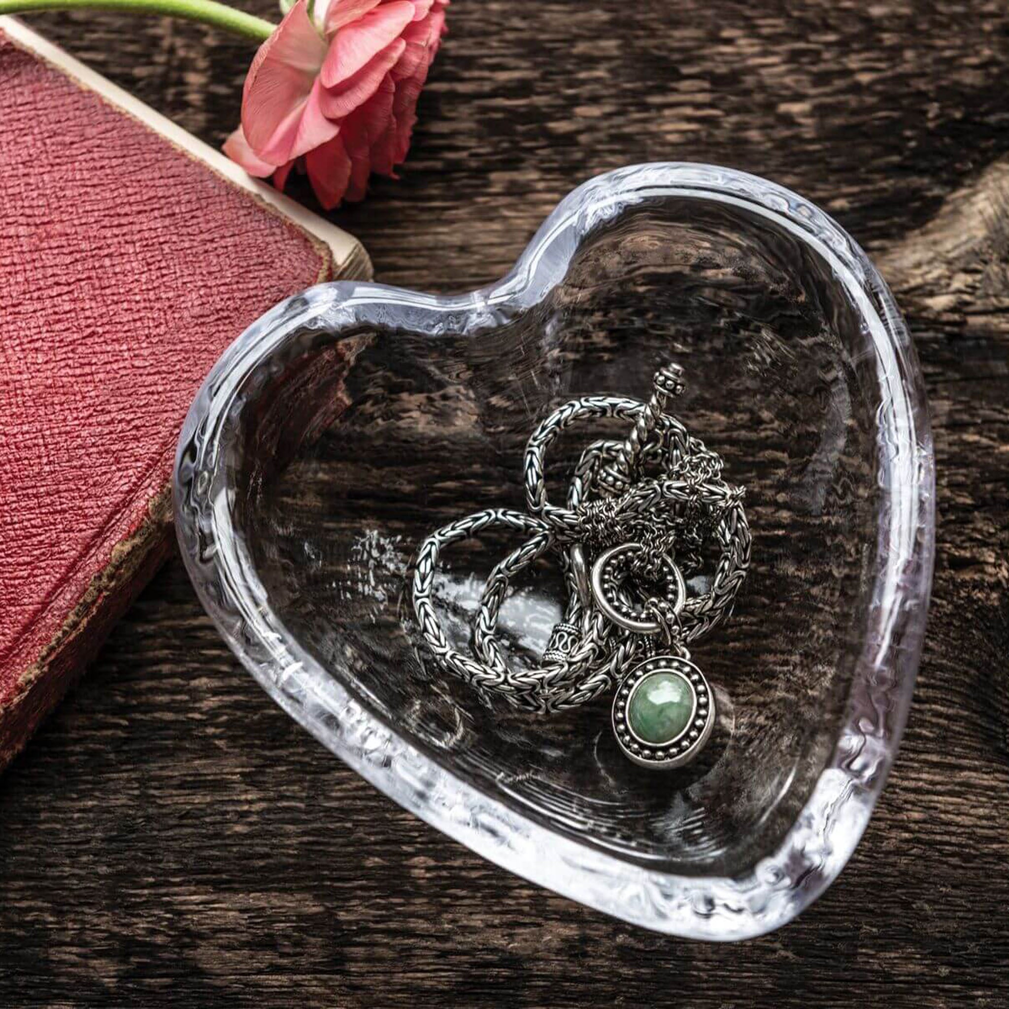 Highgate Heart Dish on a wood table at Addison West