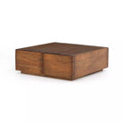 Four Hands Duncan Storage Coffee Table in Reclaimed Fruitwood on a white background