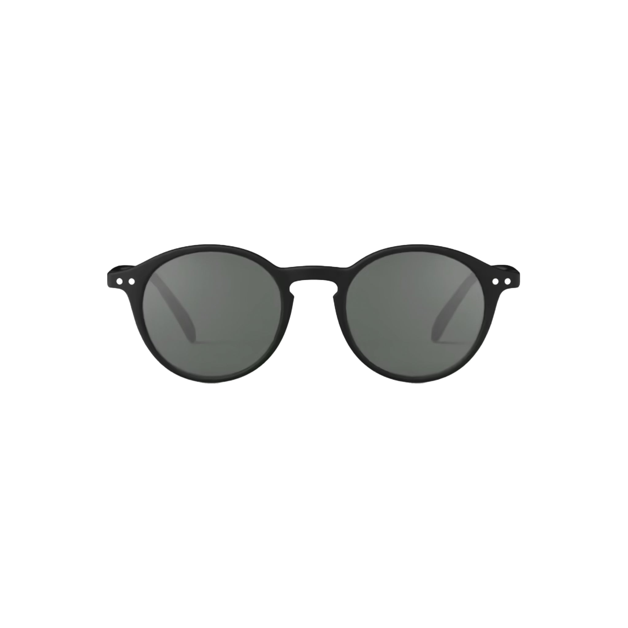 Izipizi #D Black Sunglasses on a white background at Addison West