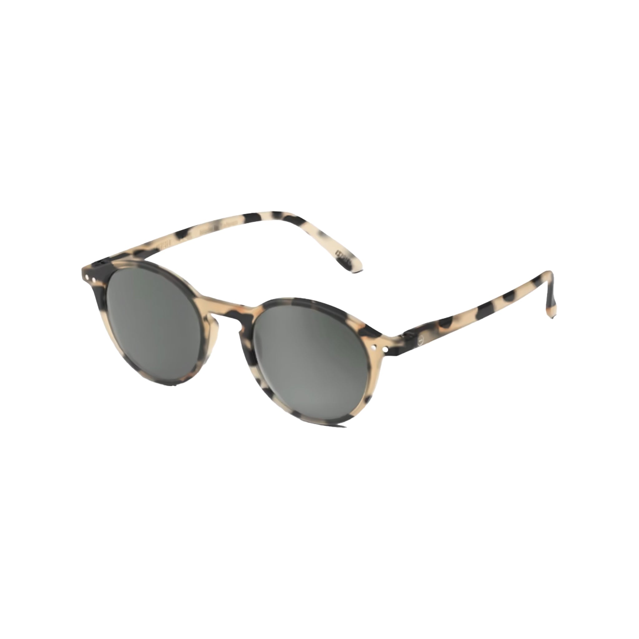 Izipizi #D Light Tortoise Sunglasses on a white background at Addison West