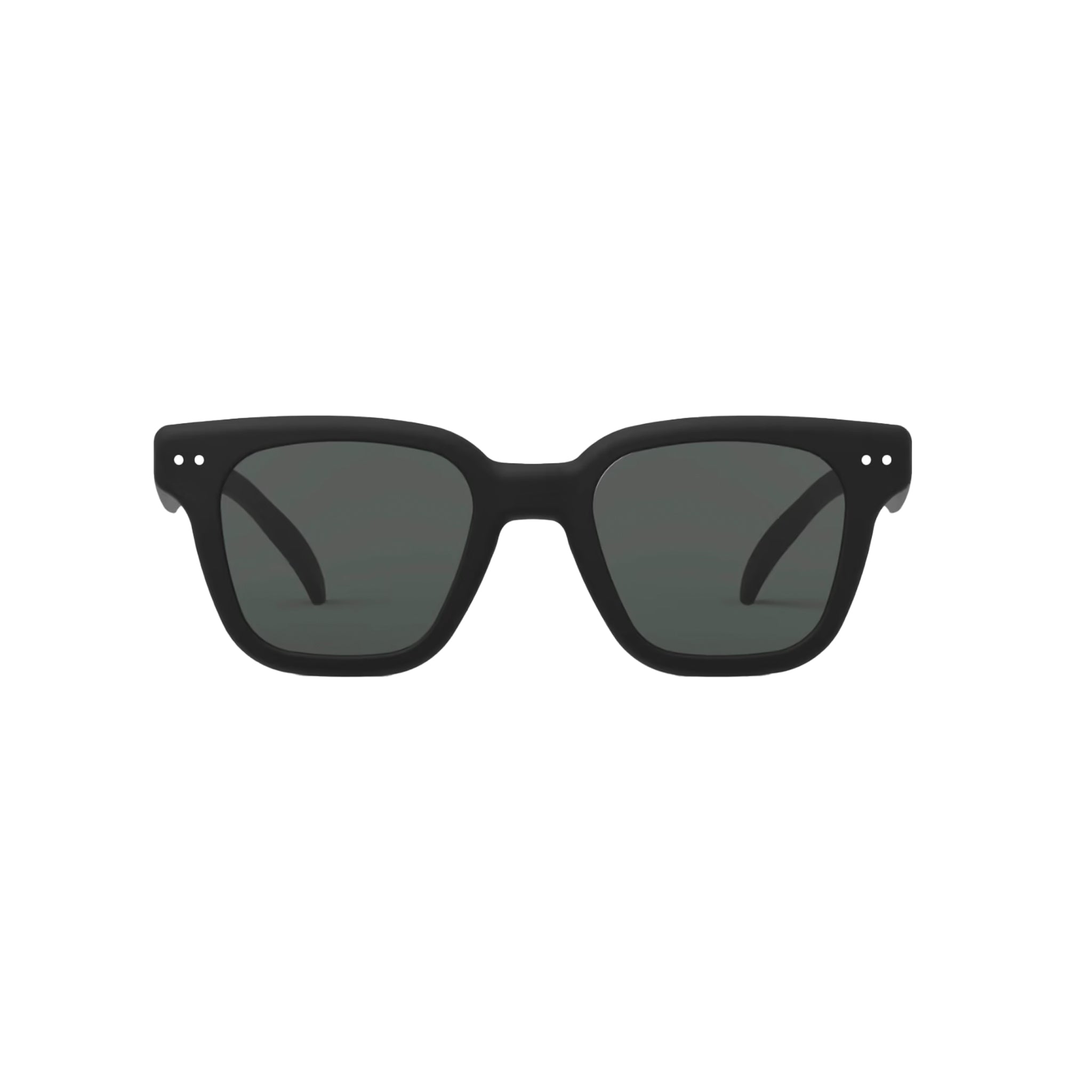 Izipizi #Road Black sunglasses on a white background at Addison West