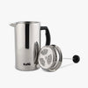 Stainless steel Kaffe French Press Coffee Maker on a white background