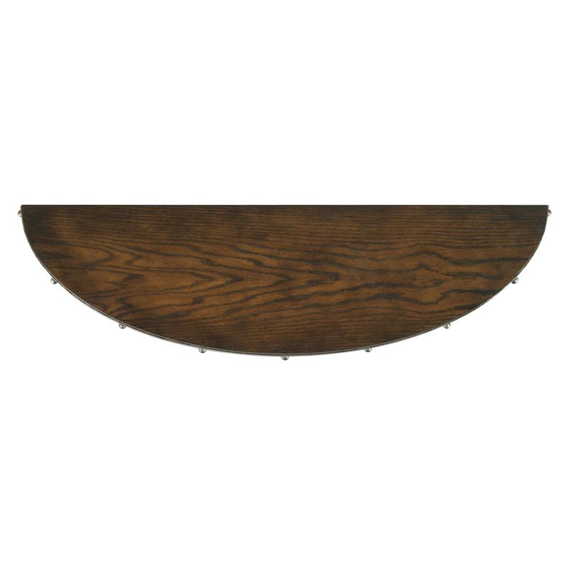 Stable Console demilune wall mounted console table on a white background at Addison West