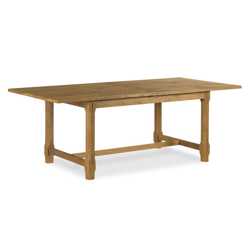 Forever Extendable Dining Table in Breadboard Finish on a white background at Addison West