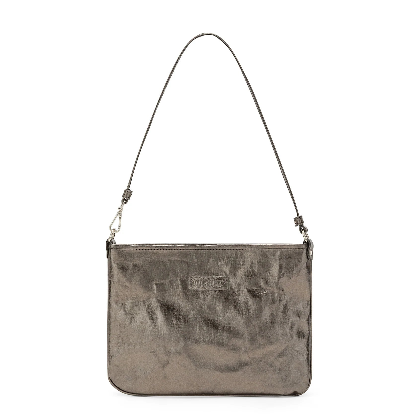 Uashmama Lola Bag in Peltro on a white background at Addison West