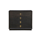 Furniture classics brand Large Buxton Chest in dark wash on a white background