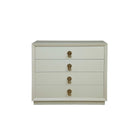 Furniture Classics brand Large Challenger Chest in Warm White on a white background