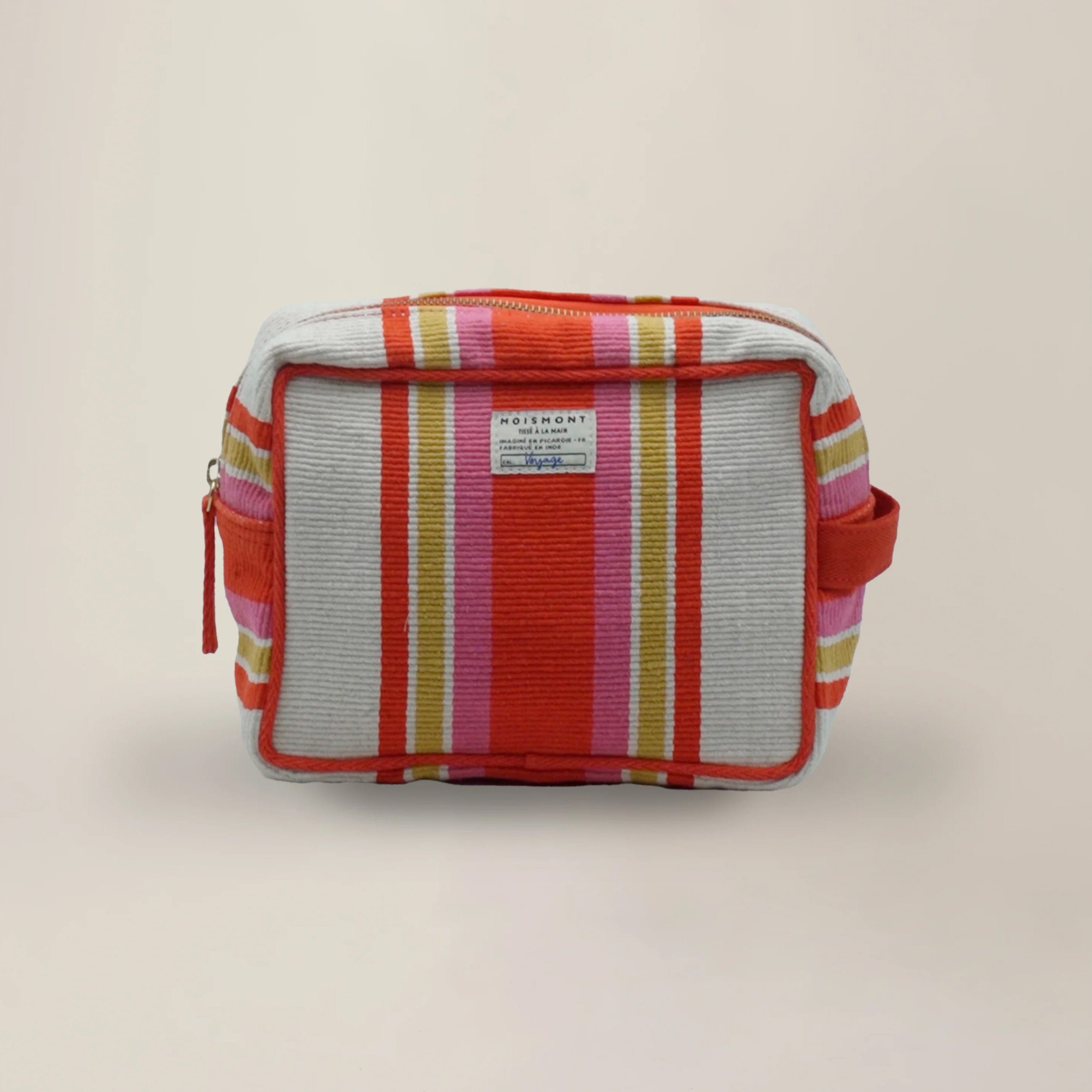 Large Pouch N°43 in Bari Spritz on a beige background at Addison West